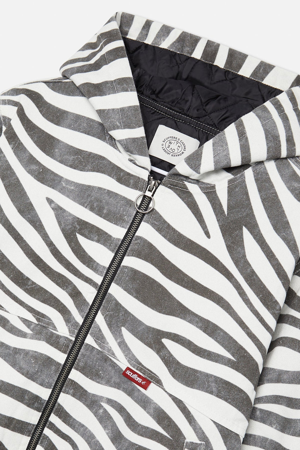 Zebra Print Work Jacket