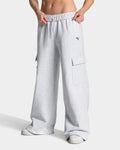 Lift Wide Leg Cargo Jogger "Weiß Meliert"