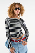 Nat Black Stripes Longsleeve