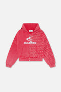 Frenchie Red Knit Zipper