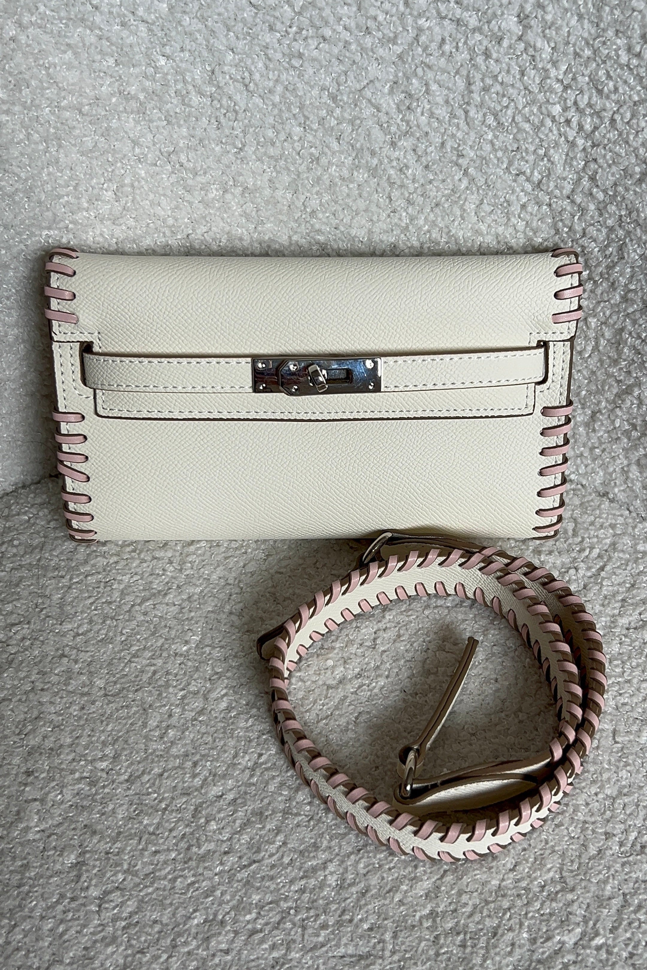 Sac Pochette & Baguette Signature Vanille Fraise