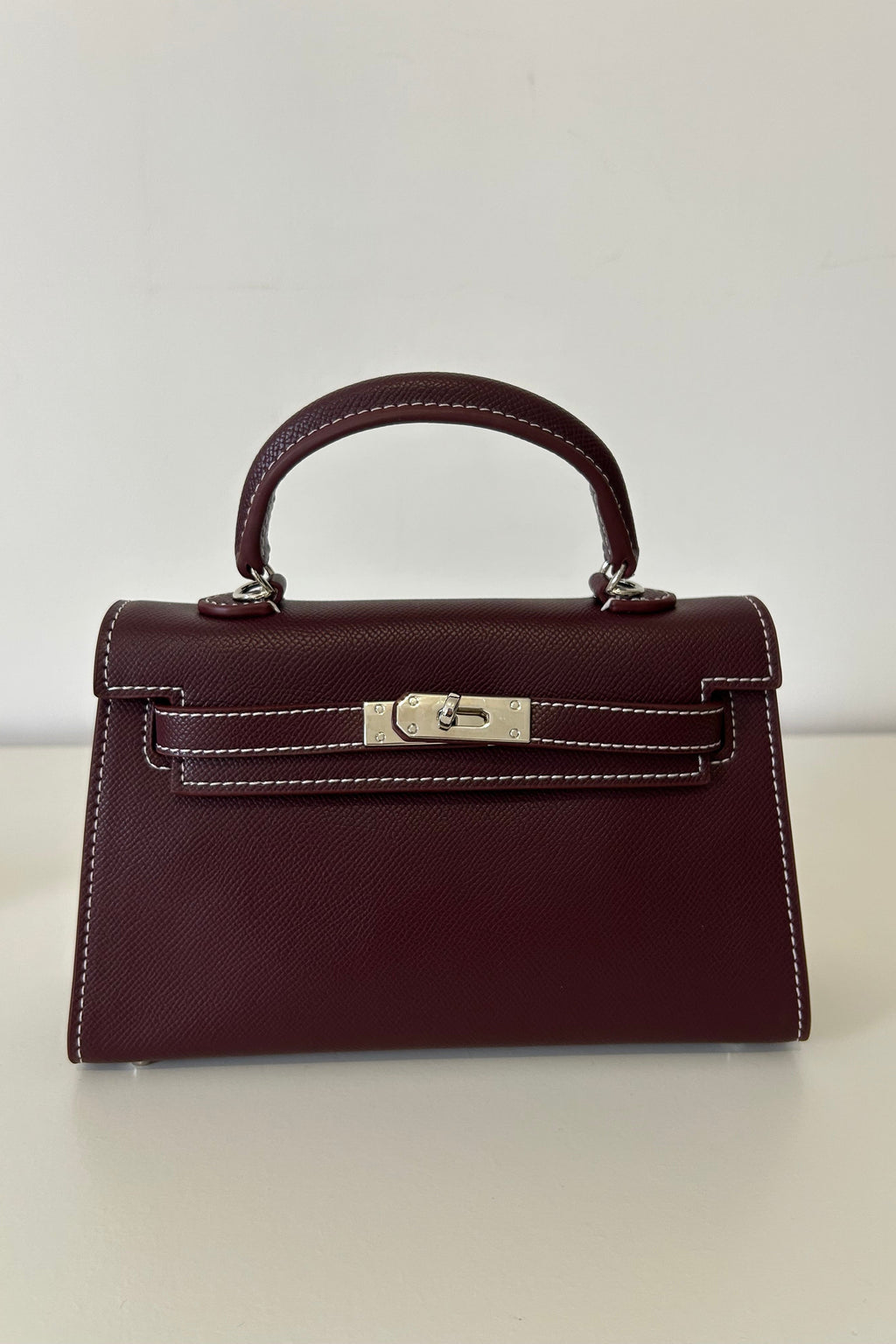 Sac Inspiration Bordeaux Surpiqué