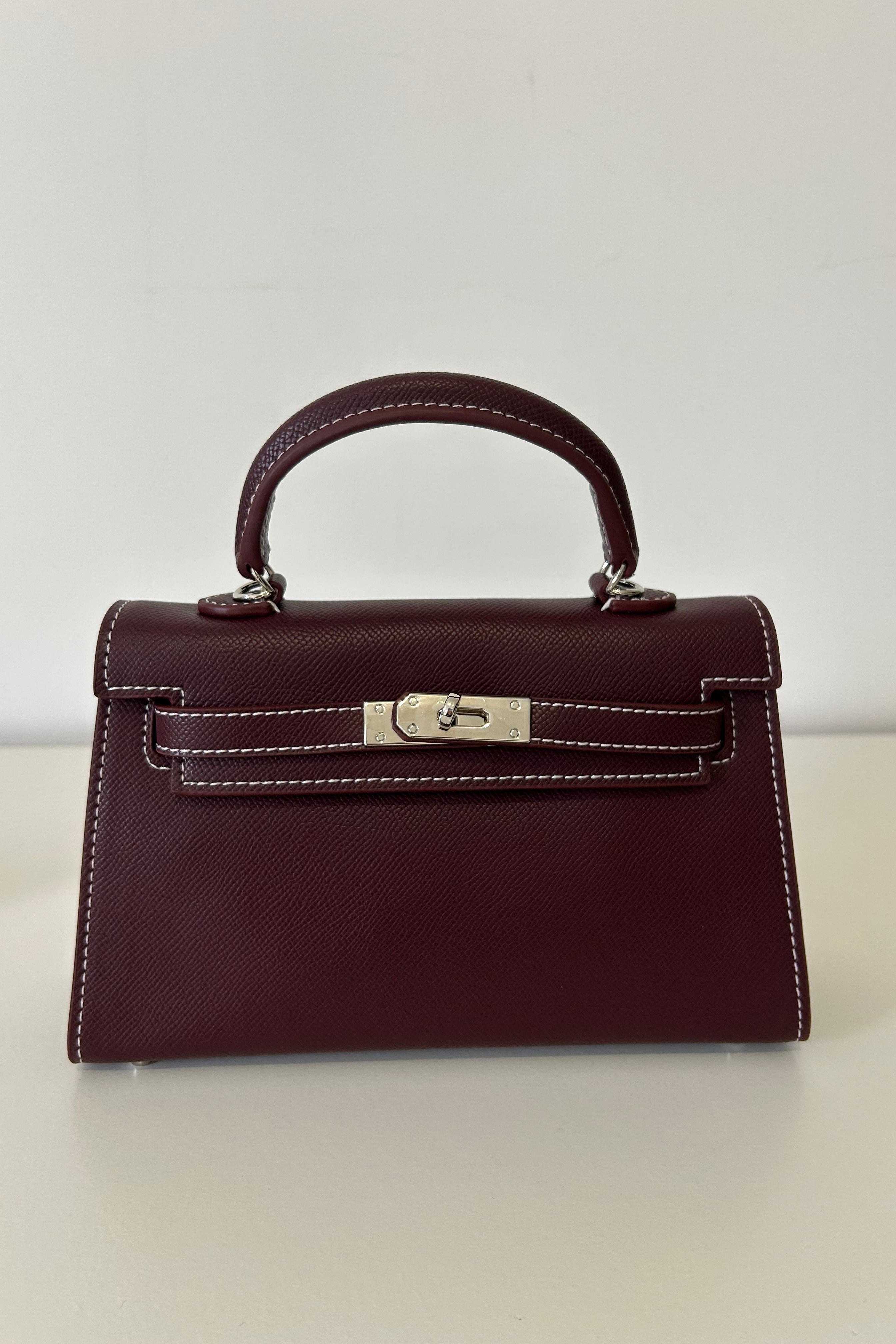 Sac Inspiration Bordeaux Surpiqué