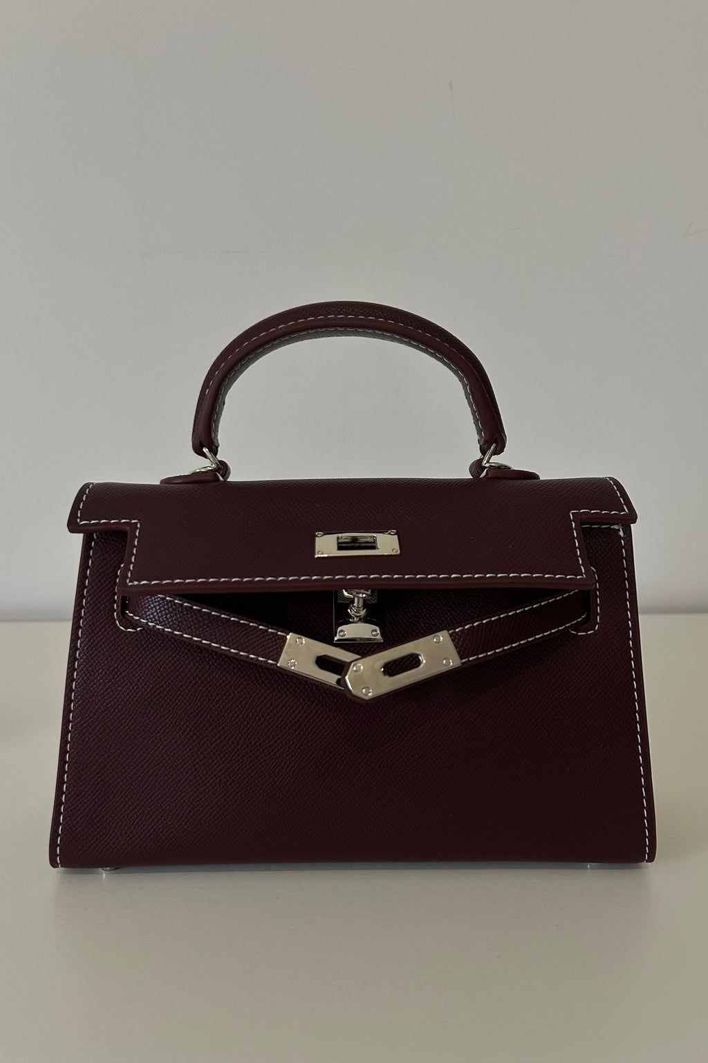 Sac Inspiration Bordeaux Surpiqué