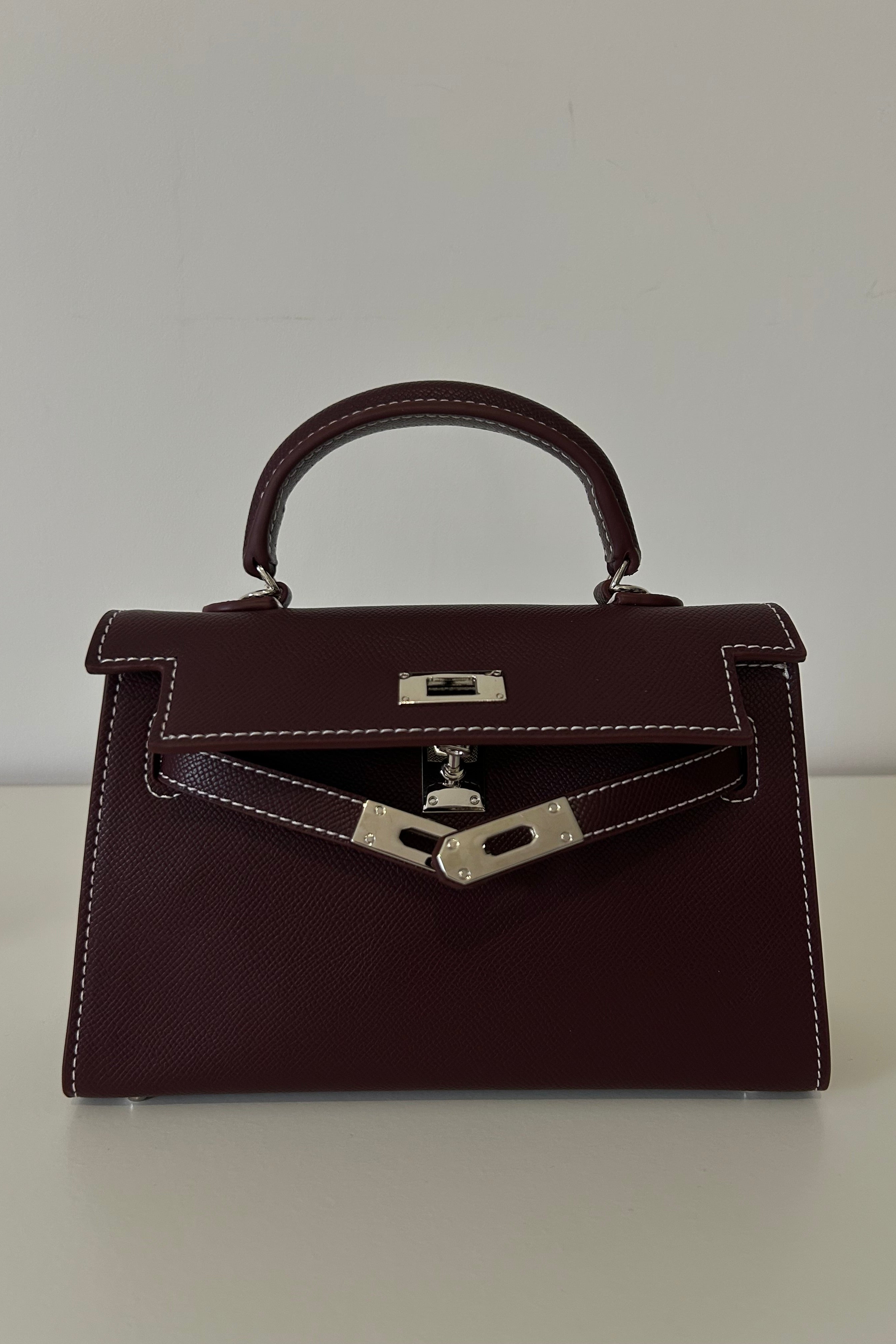 Sac Inspiration Bordeaux Surpiqué
