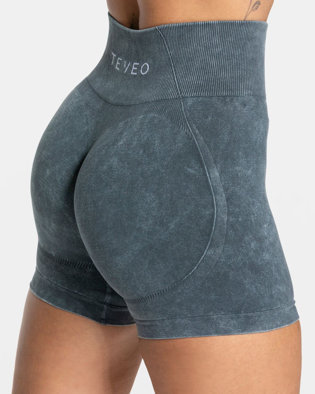 Acid Covert Scrunch Shorts  "Navy"