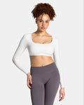 Allrounder Cropped Longsleeve "Off White"