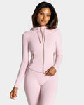 Allrounder Shaping Hooded Zip Jacke "Rosa - Gold"