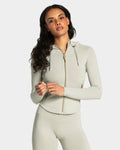Allrounder Shaping Hooded Zip Jacke "Pistachio - Gold"