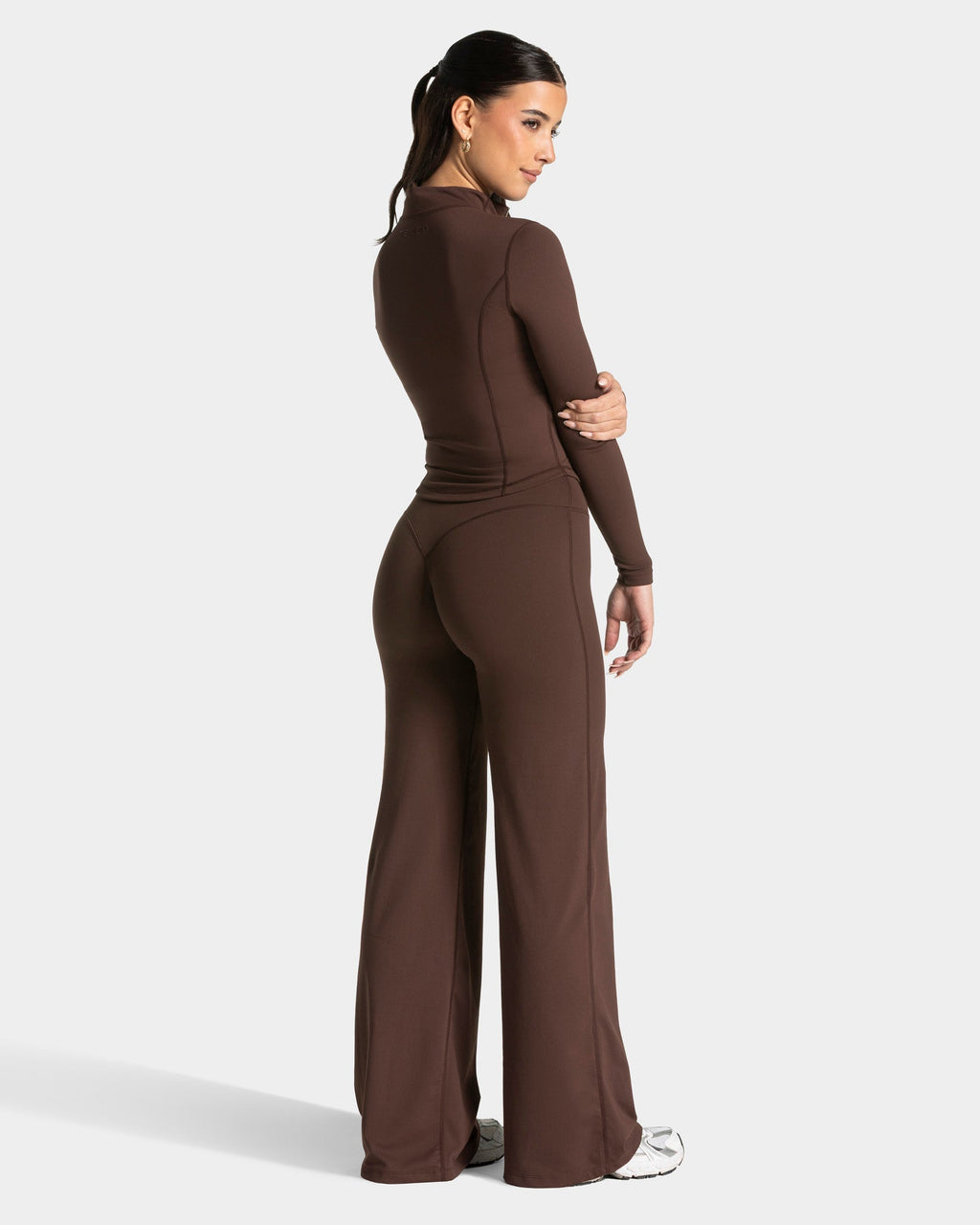Allrounder Shaping Zip Jacke "Espresso - Gold"