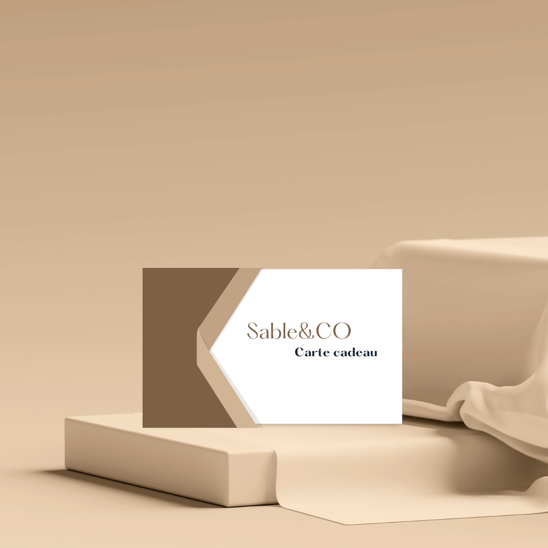 - La carte-cadeau dématérialisée Sable&CO.