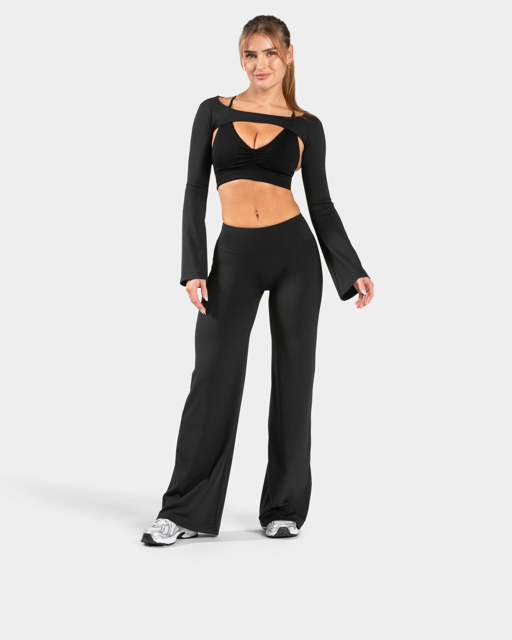 Charming Pro Scrunch Straight Leg Pants "Schwarz"