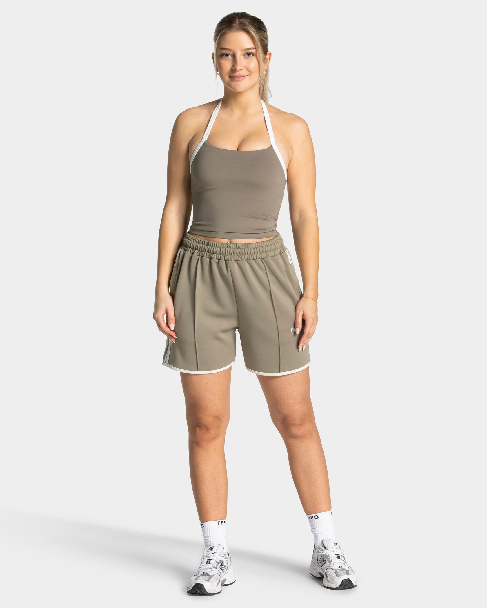 Club Neckholder Top "Khaki"