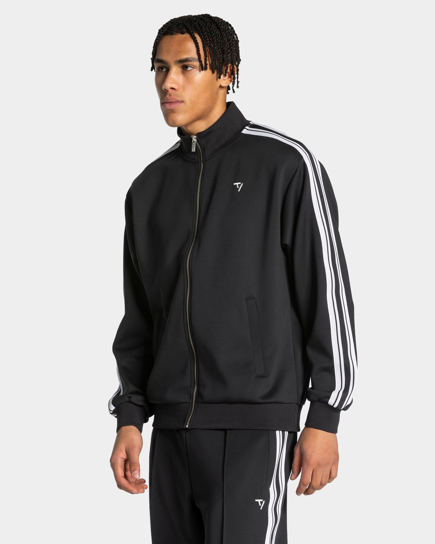 Club Zip Jacke "Schwarz"
