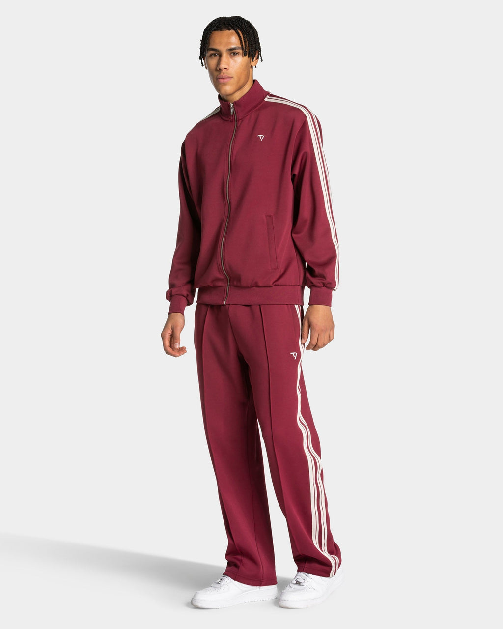 Club Straight Leg Jogger "Weinrot"