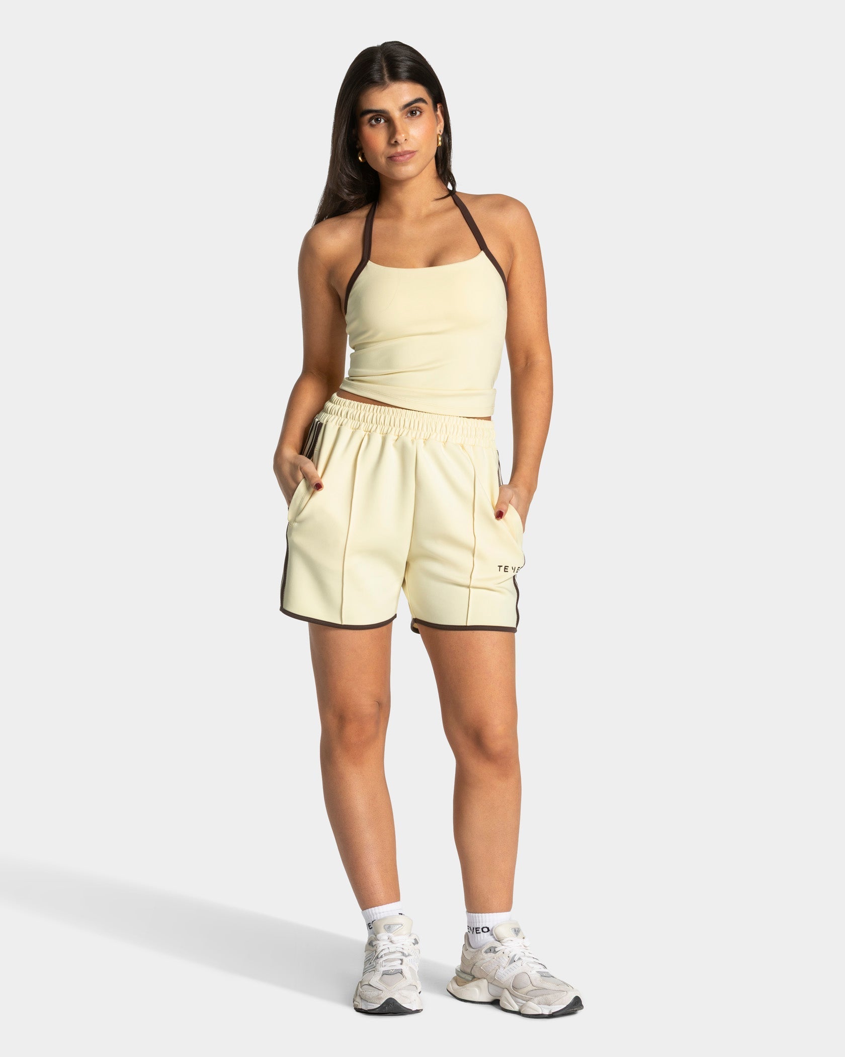 Club Neckholder Top "Butter Yellow"