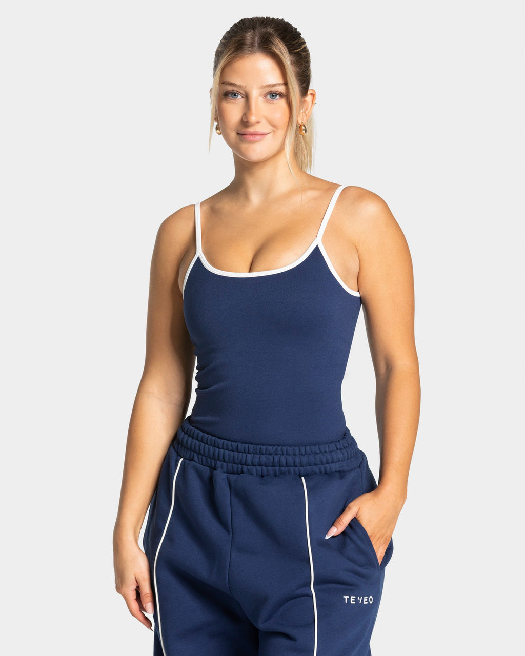 Contrastline Cami Top "Dunkelblau"