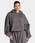 Contrastline Hooded Sweater "Leo Graphit"