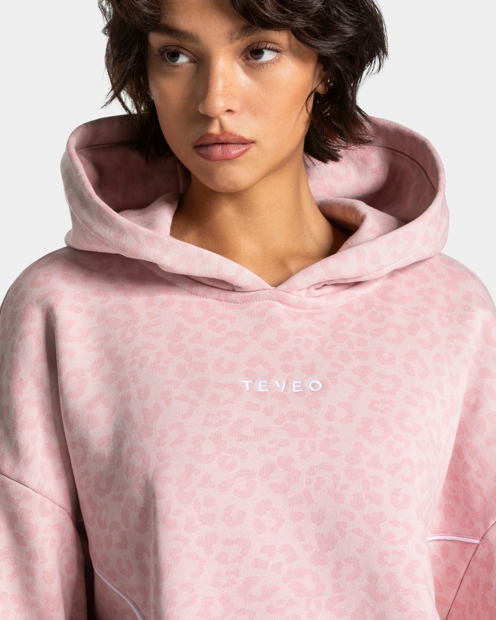 Contrastline Hooded Sweater "Leo Rosa"