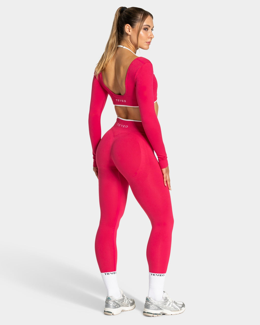 Contrastline Leggings "Berry"