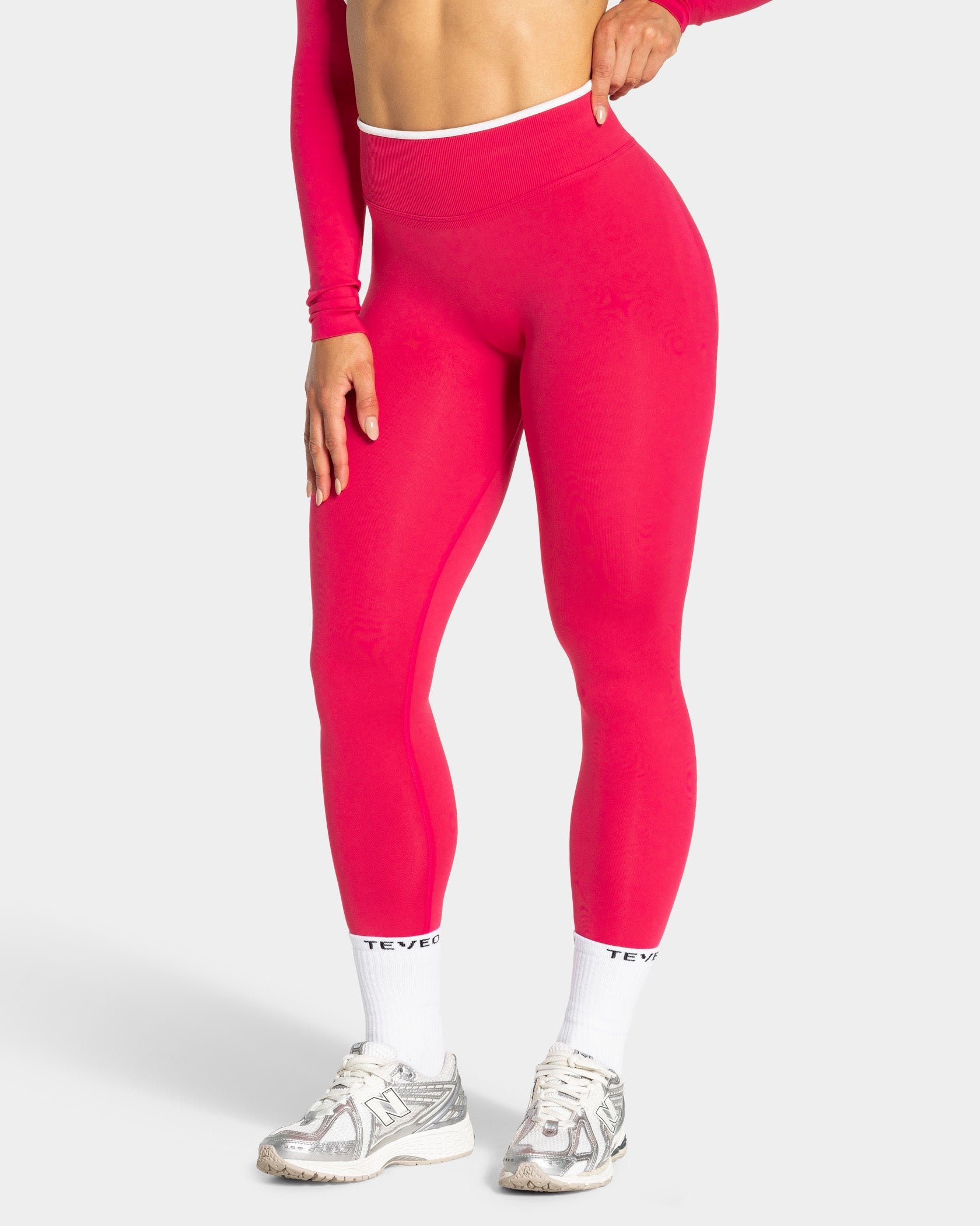 Contrastline Leggings "Berry"
