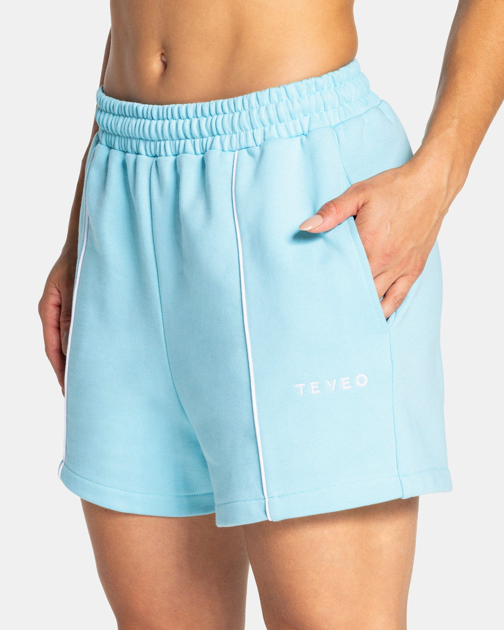 Contrastline Oversized Shorts "Arctic Blue"