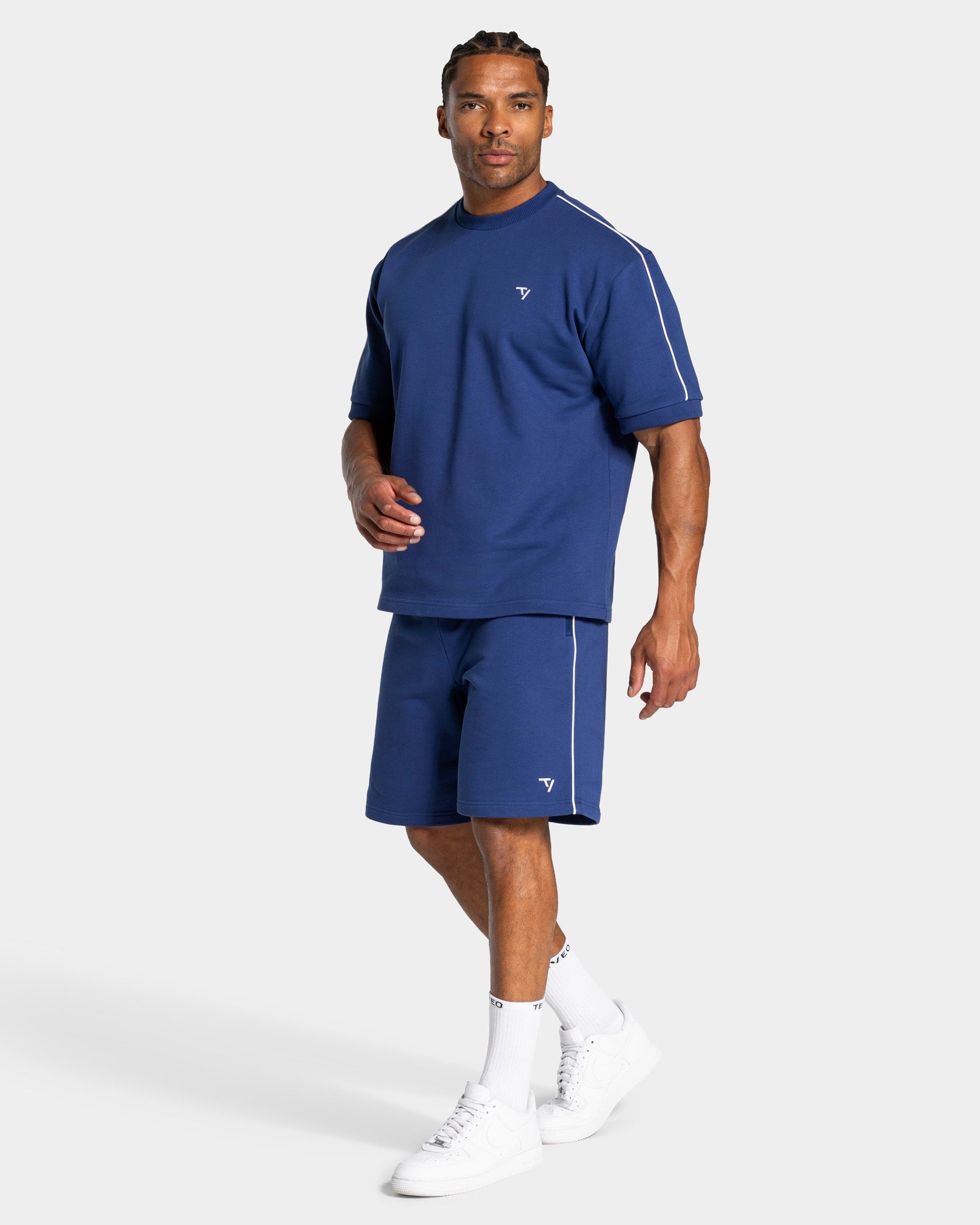 Contrastline Shorts "Indigo"