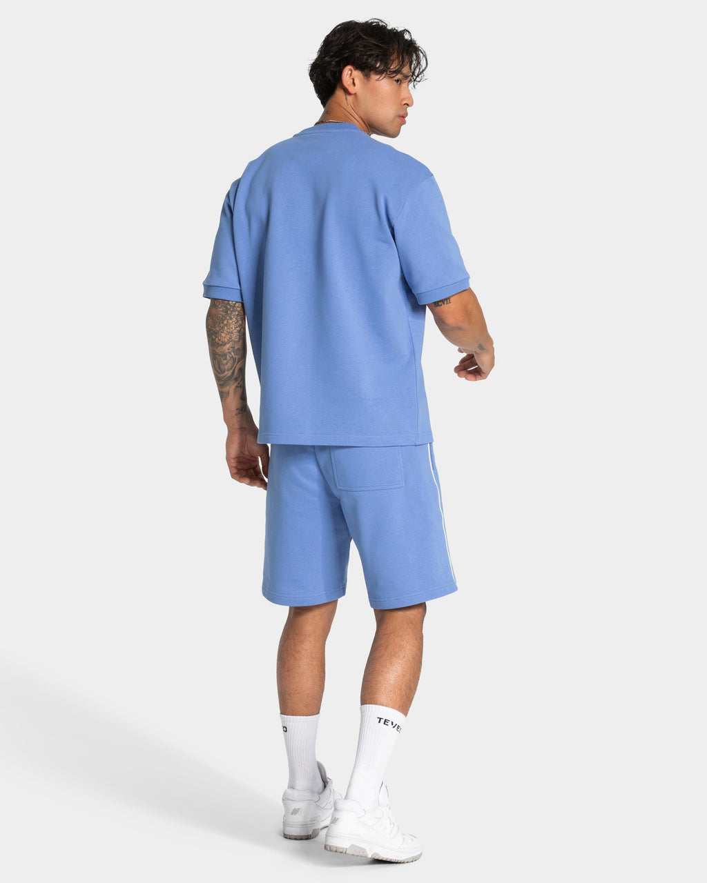 Contrastline Oversized T-Shirt "Azure"