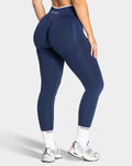 Contrastline Sculpt Scrunch Leggings "Dunkelblau"