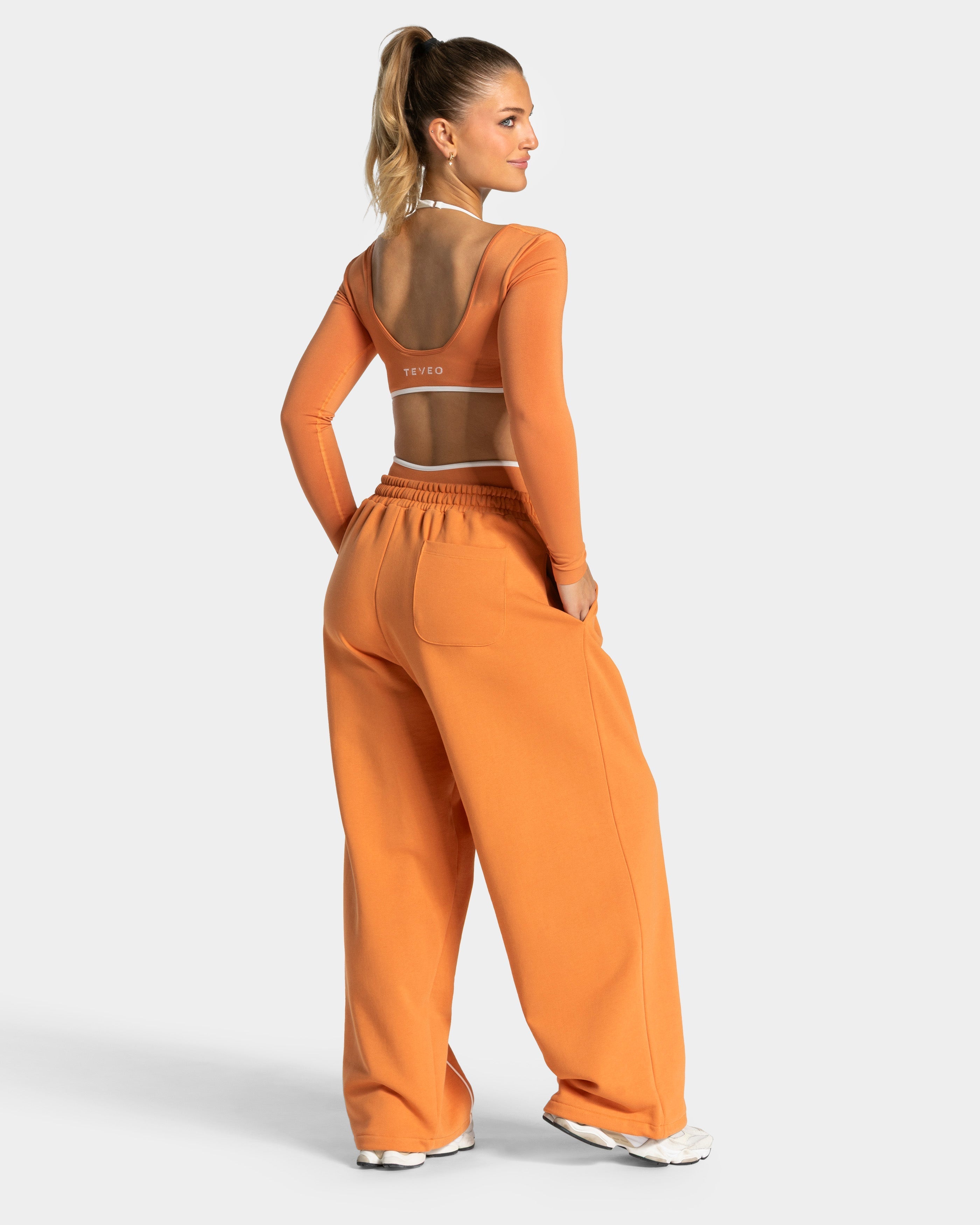 Contrastline Wide Leg Jogger "Pumpkin Spice"