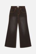 Corduroy Flared Brown Pants