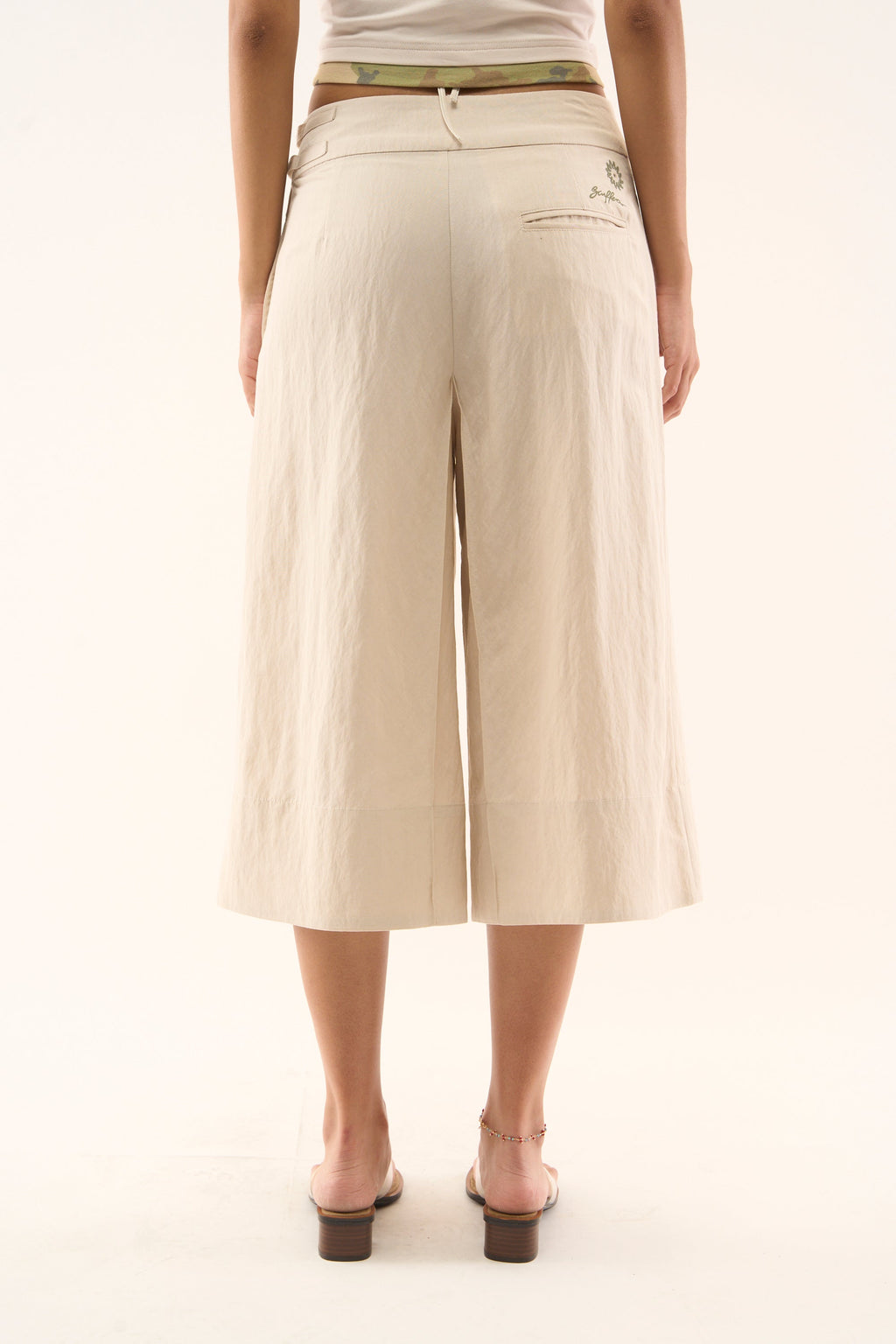 Panel Ecru Pants