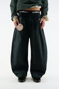 Monogram Shell Black Pants
