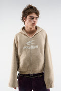 Roots Ecru Knit Zipper