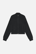 Delore Black Knit Zipper