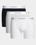 Essential Boxershorts (3er-Pack) "Grau Meliert/Midnight/Weiß"