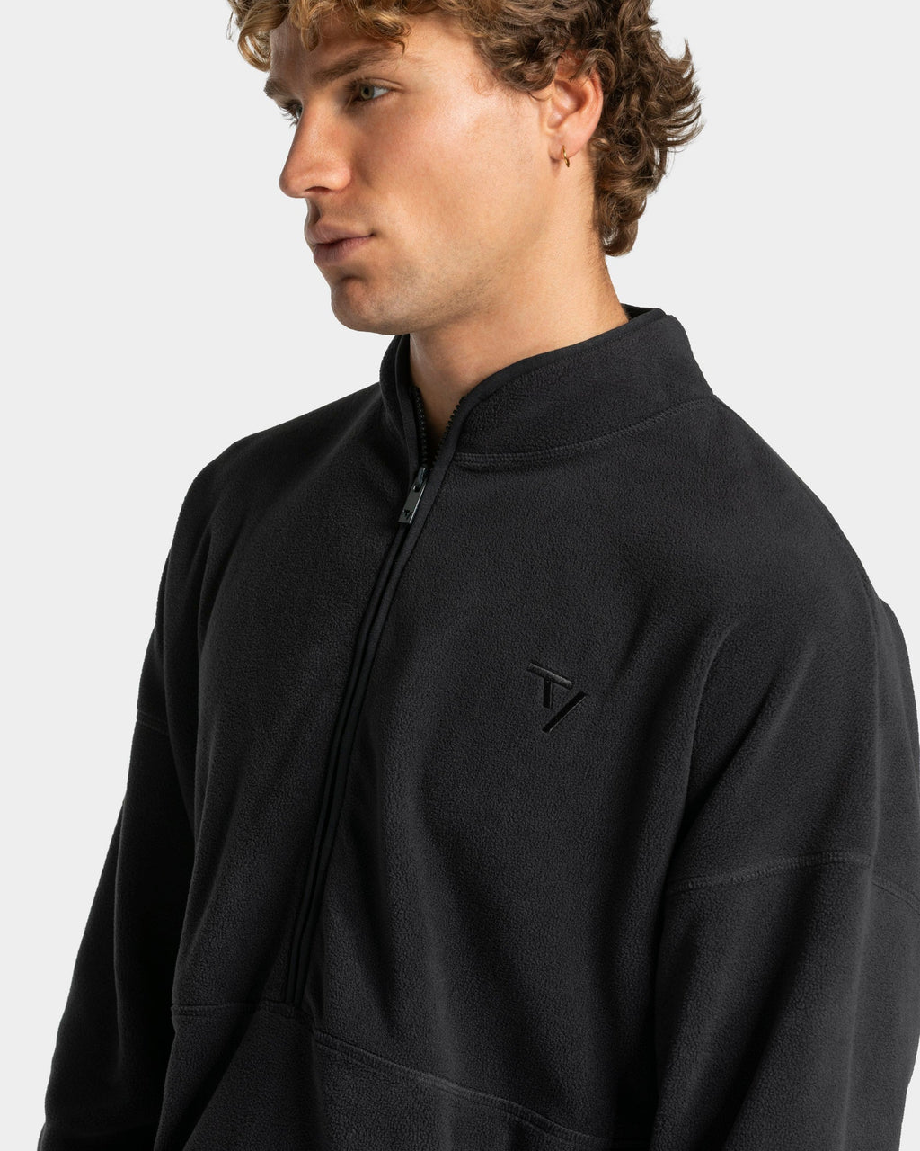 Fleece Half Zip Sweater "Anthrazit"