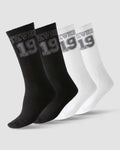 Football Socken (2er-Pack) "Schwarz/Weiß"