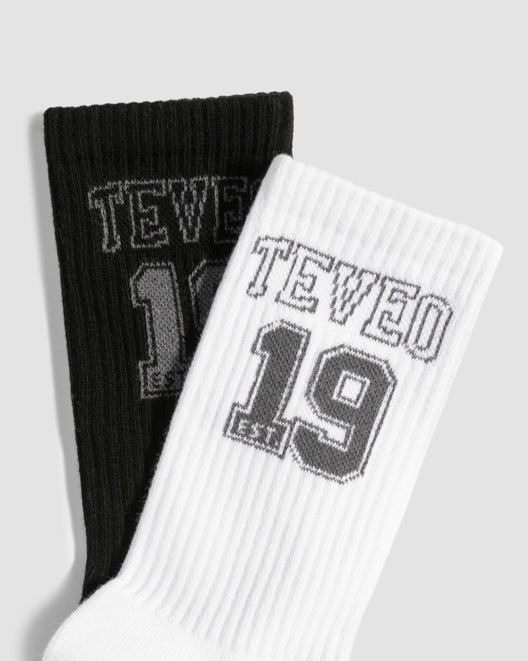 Football Socken (2er-Pack) "Schwarz/Weiß"