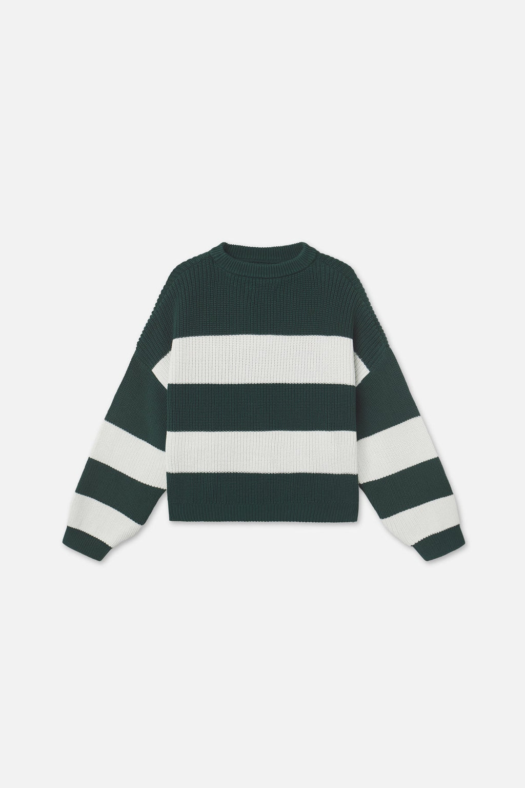 Hole Green & White Knit