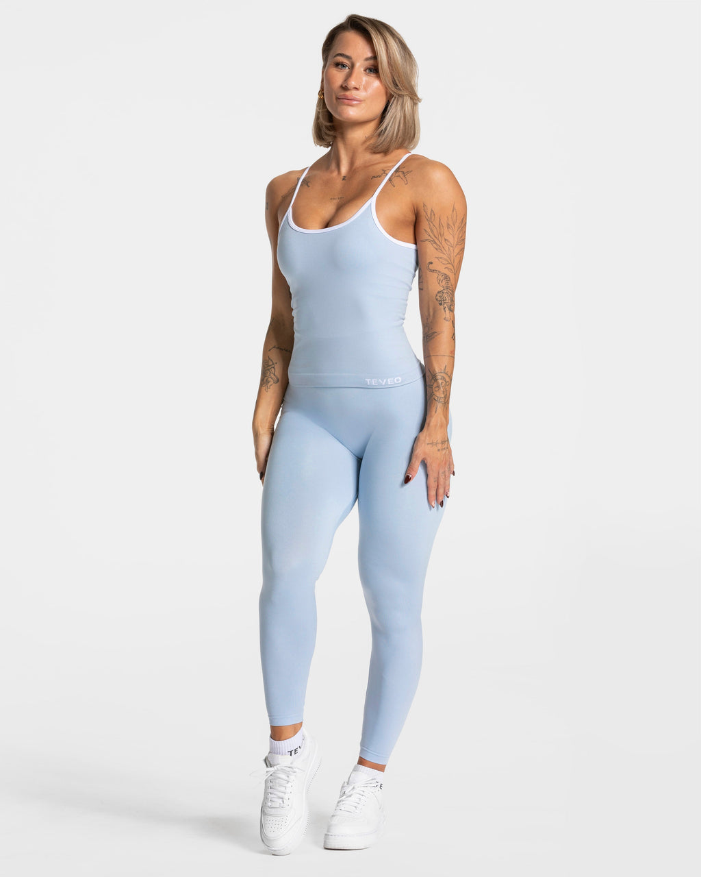 Contrastline Cami Top "Babyblau"