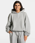 Contrastline Hooded Sweater "Hellgrau"
