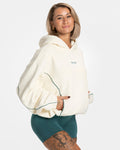 Contrastline Hooded Sweater "Off White"