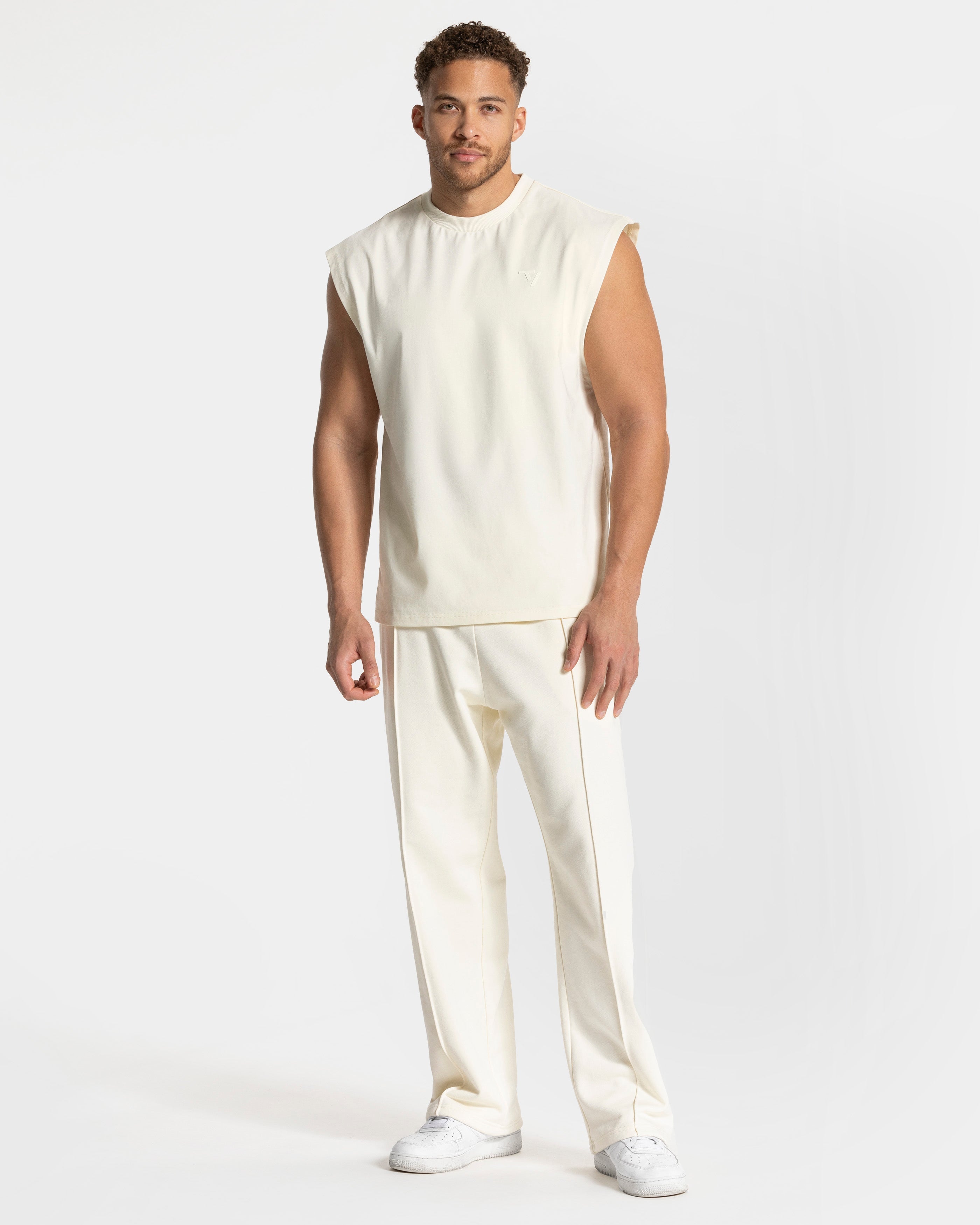 Contrastline Oversized Tank "Off White"