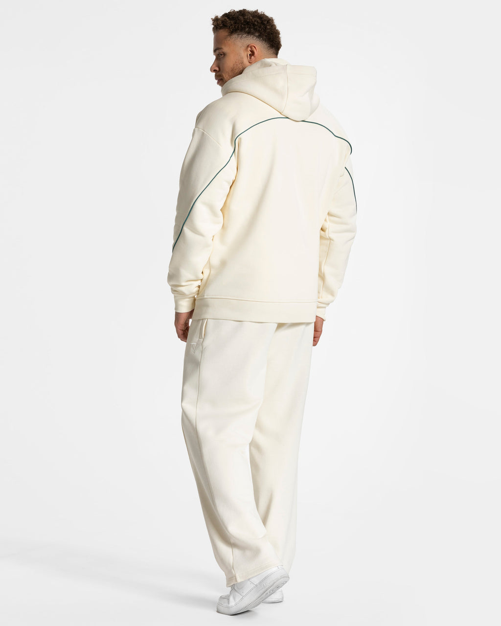 Contrastline Zip Jacke "Off White"