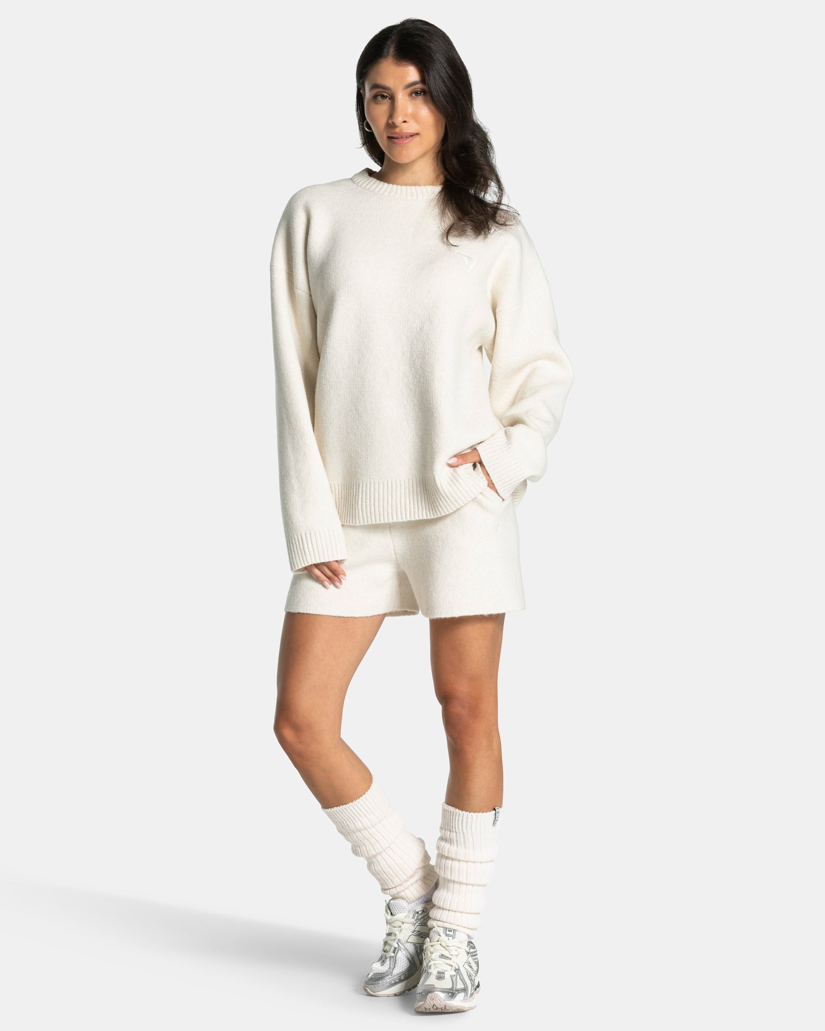 Knit Shorts "Cream"