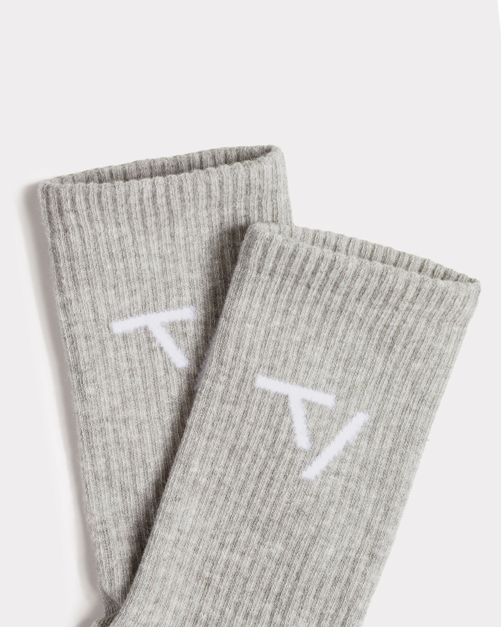Knit Socken (2er-Pack) "Grau Meliert"