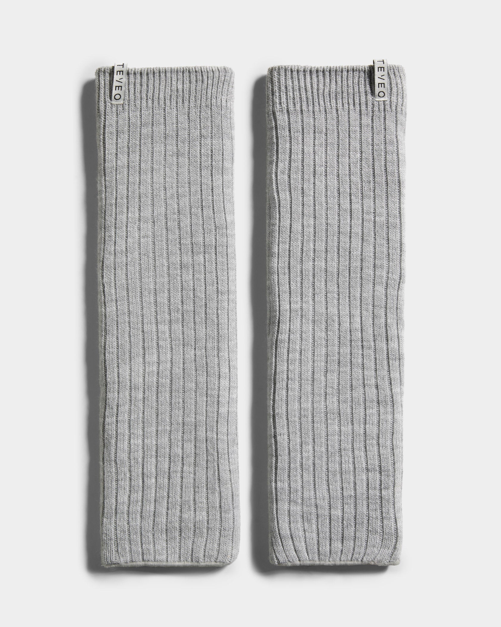 Knit Stulpen "Grau Meliert"