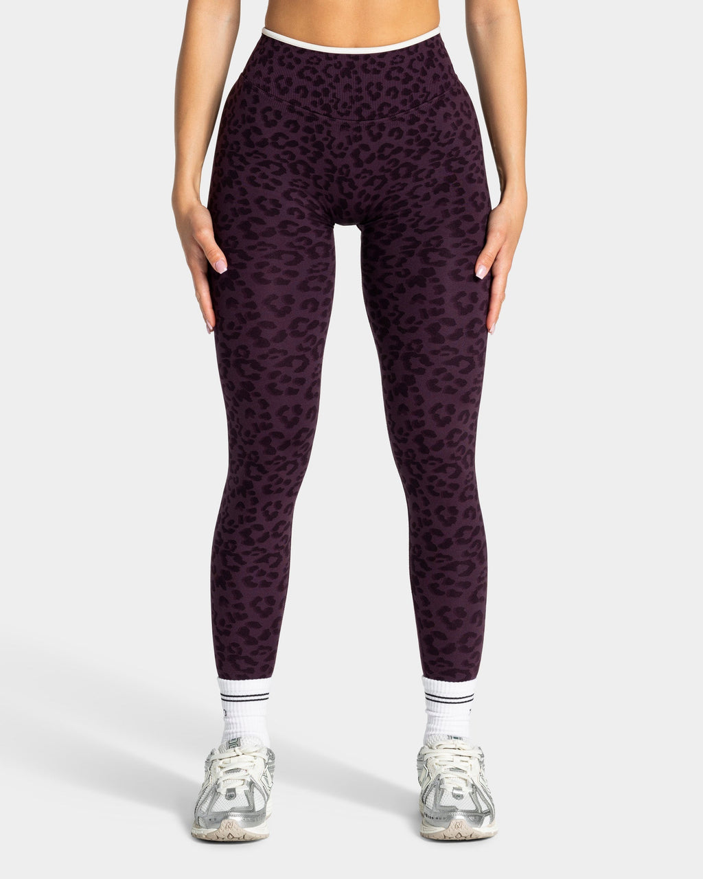 Contrastline Leggings "Leo Blackberry"