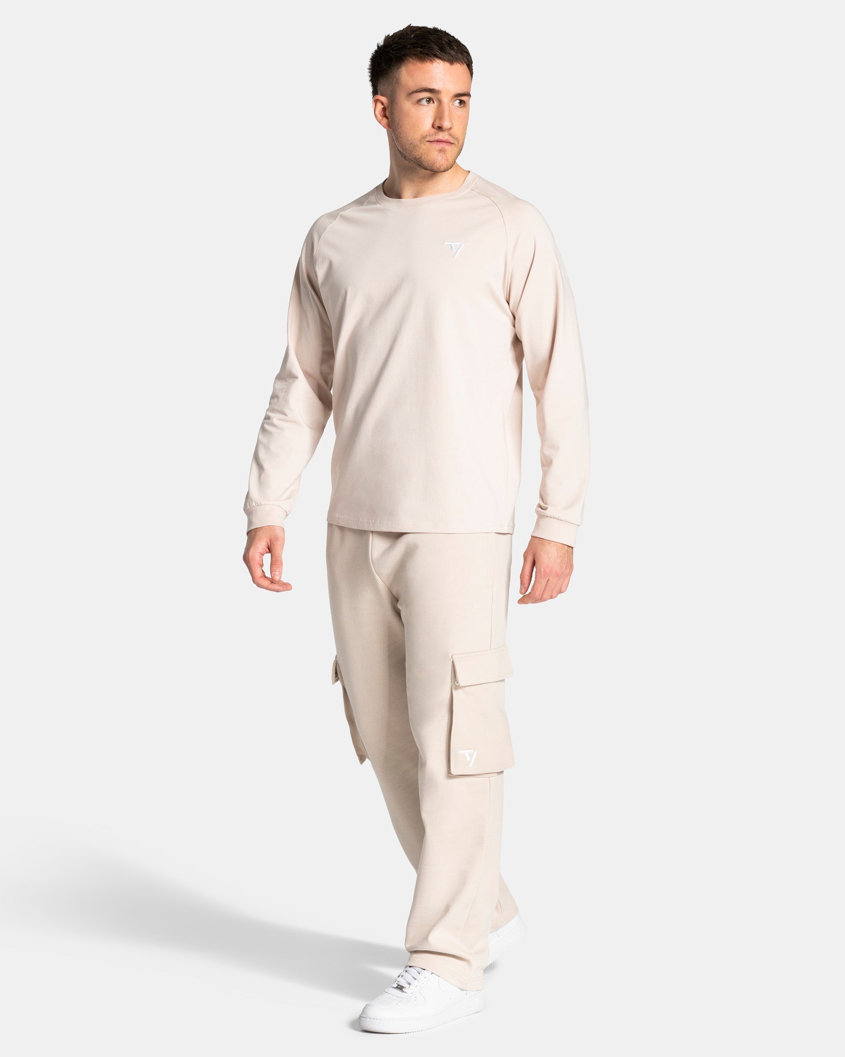 Lift Wide Leg Cargo Jogger "Cream"